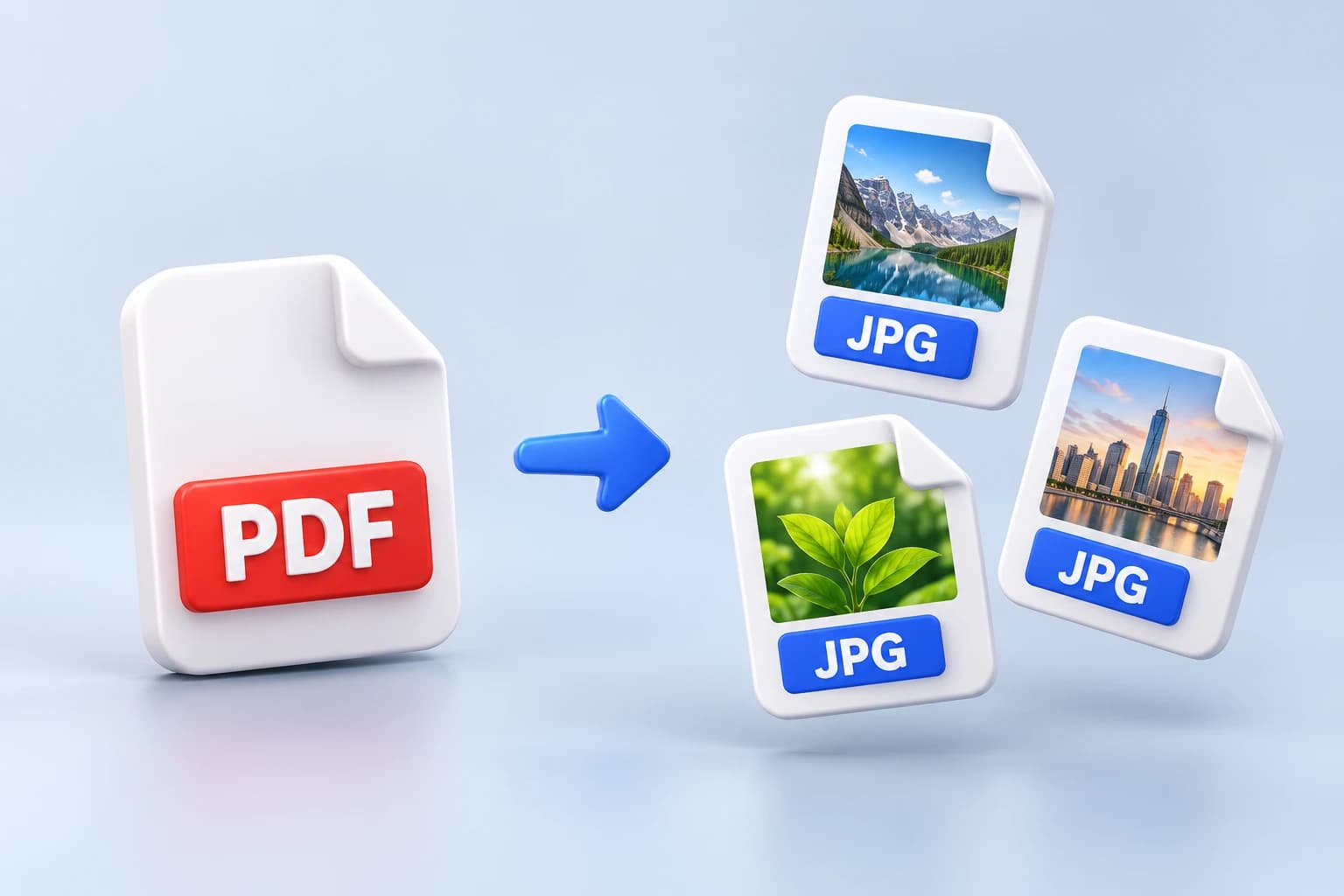 One PDF file turning into three JPG photo files